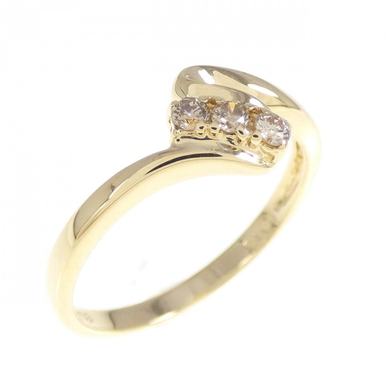 K18YG ダイヤモンド リング 0.10CT