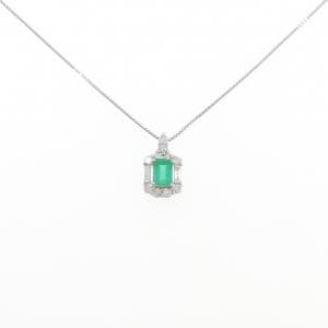 K10WG/K18WG エメラルド ネックレス 0.56CT