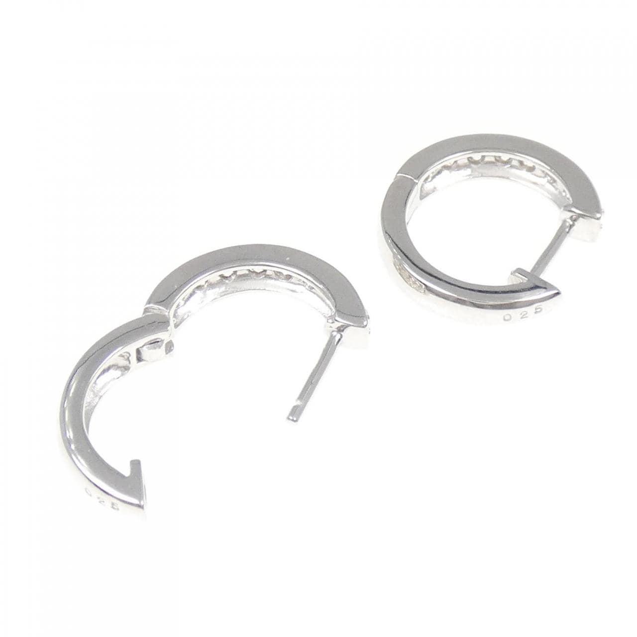 K18WG ダイヤモンド ピアス 0.50CT