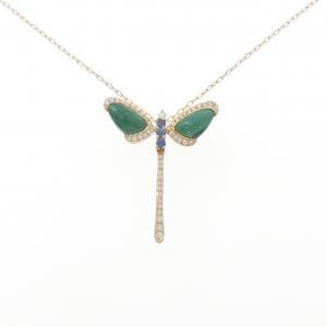 K18PG カラーストーン ネックレス