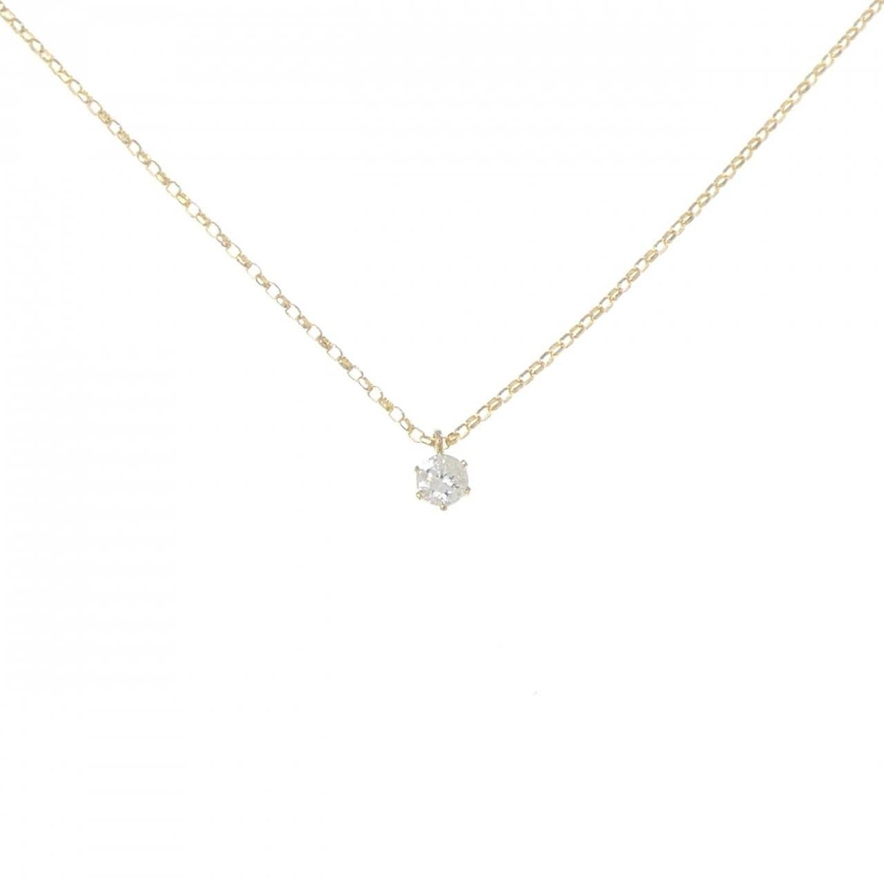 K18YG ダイヤモンド ネックレス 0.10CT