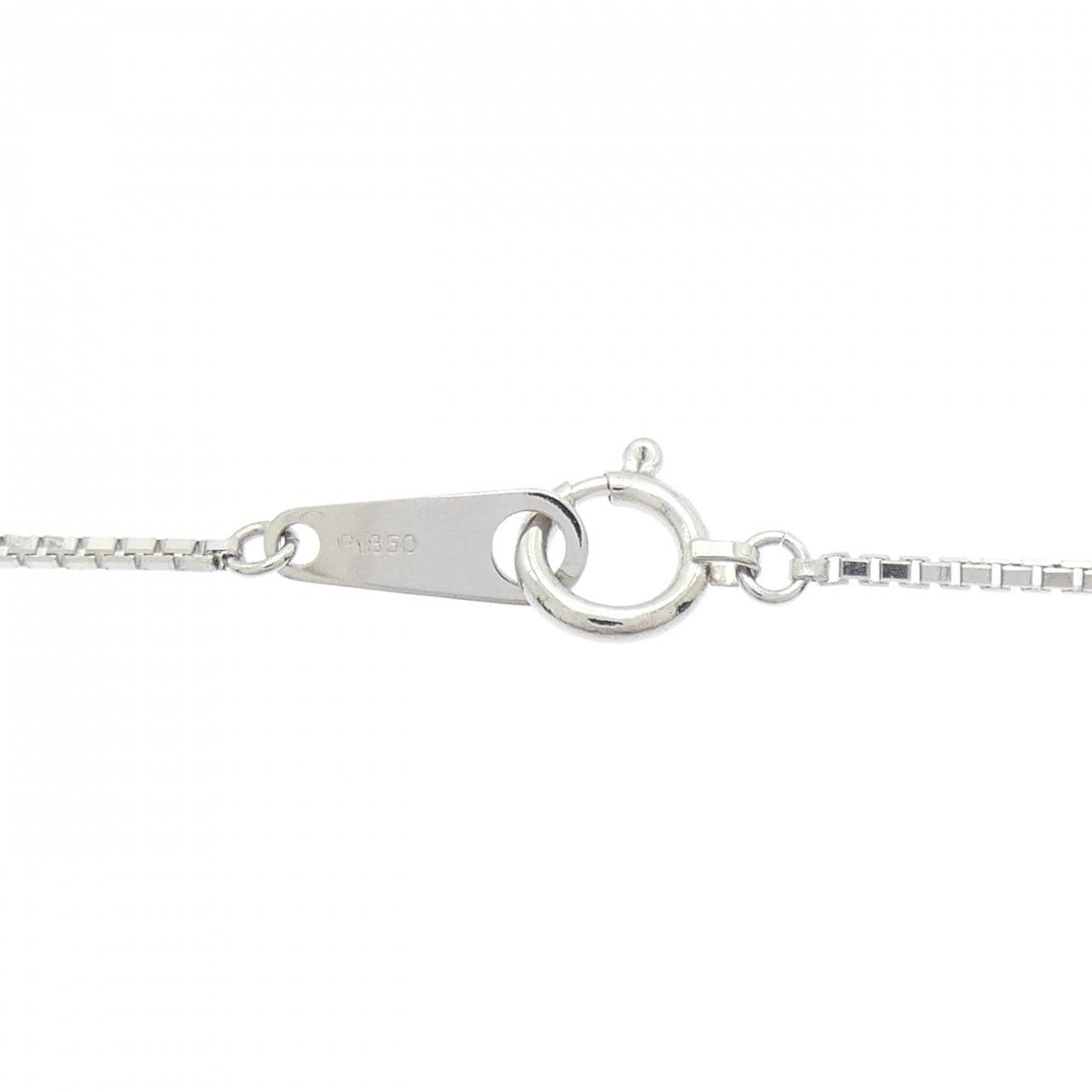 PT900/PT850 ブラックオパール ネックレス 0.97CT