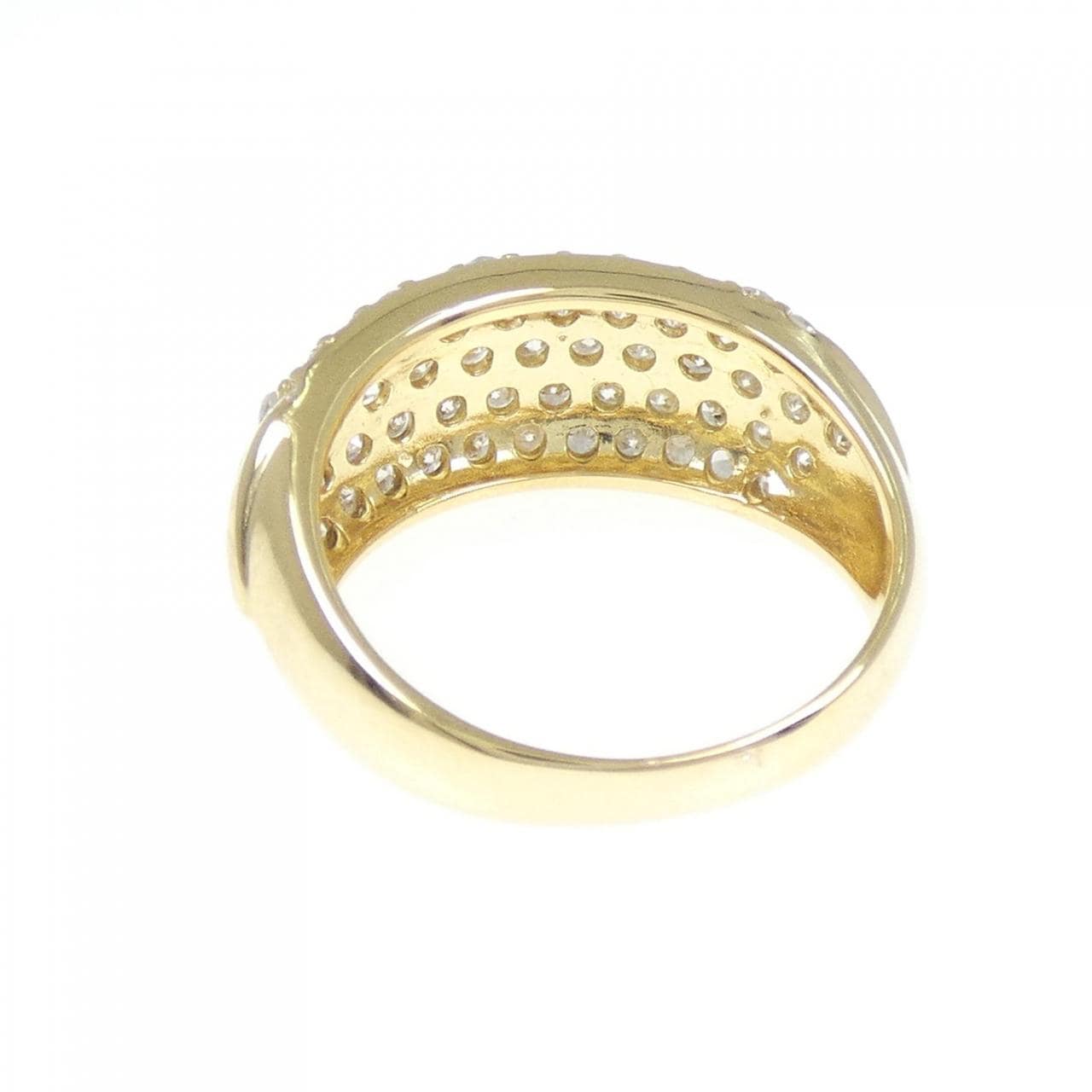 K18YG パヴェ ダイヤモンド リング 2.00CT