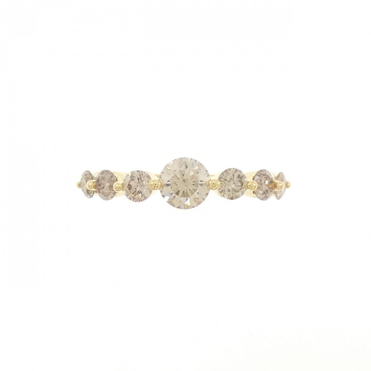 K18YG ダイヤモンド リング 0.70CT