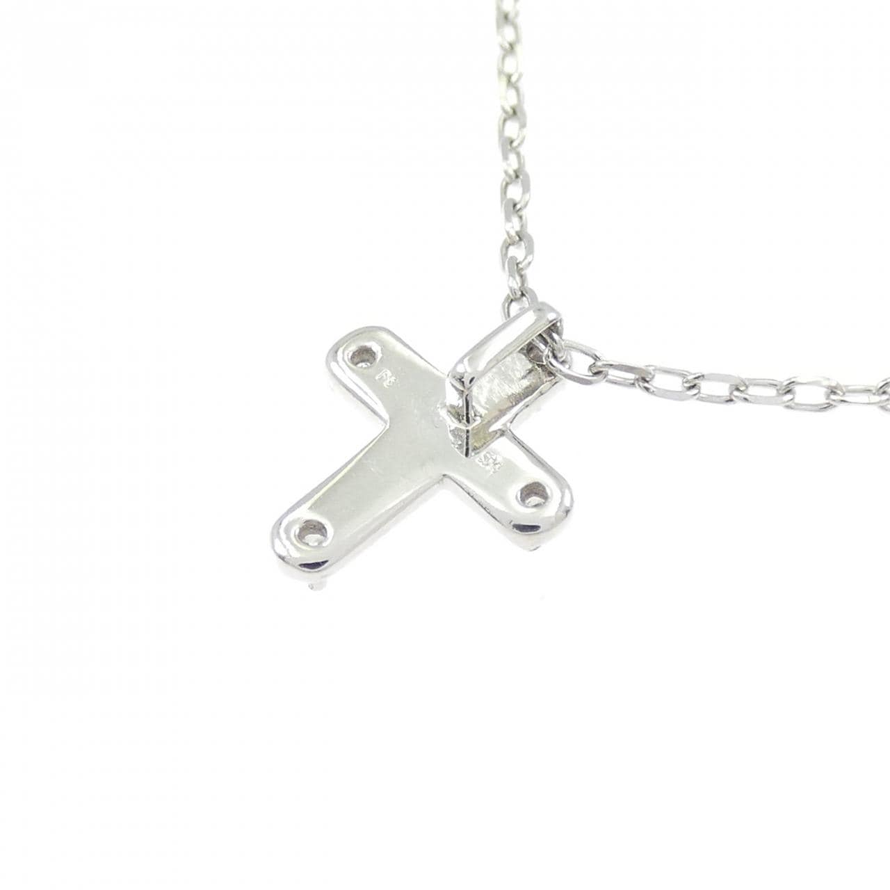 PT/PT850 クロス ダイヤモンド ネックレス 0.04CT
