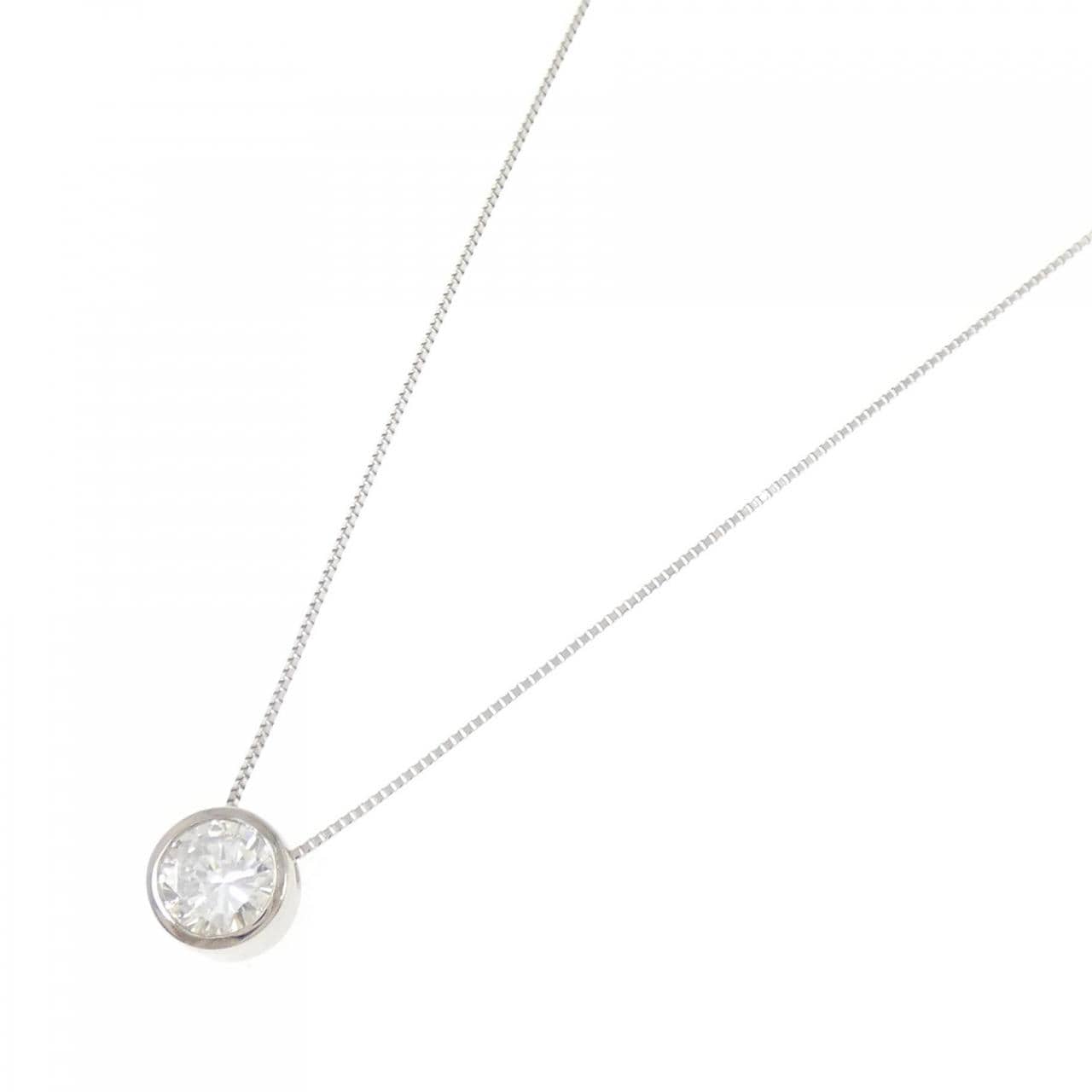 PT900/PT850 ソリティア ダイヤモンド ネックレス 1.381CT