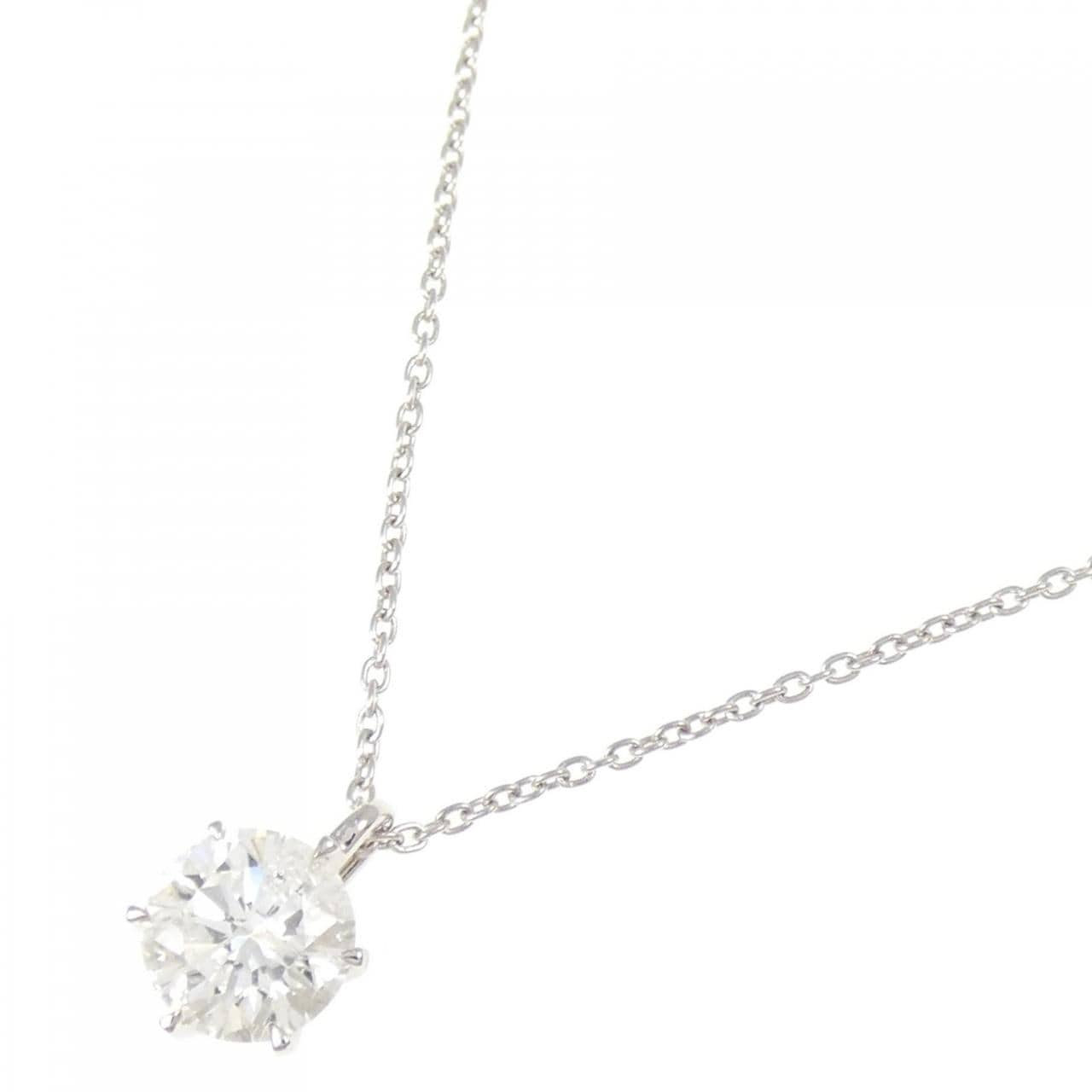 【リメイク】PT900/PT850 ダイヤモンド ネックレス 1.026CT I I1 Good