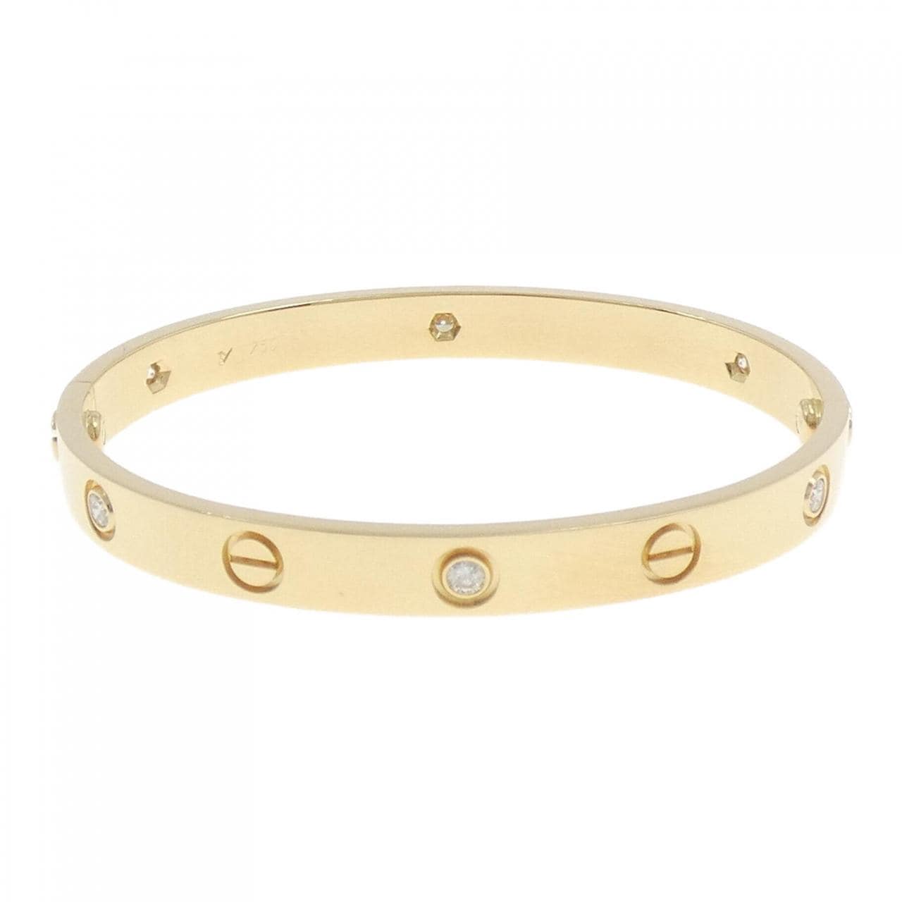 カルティエ ラブブレスレット ハーフダイヤ 6P