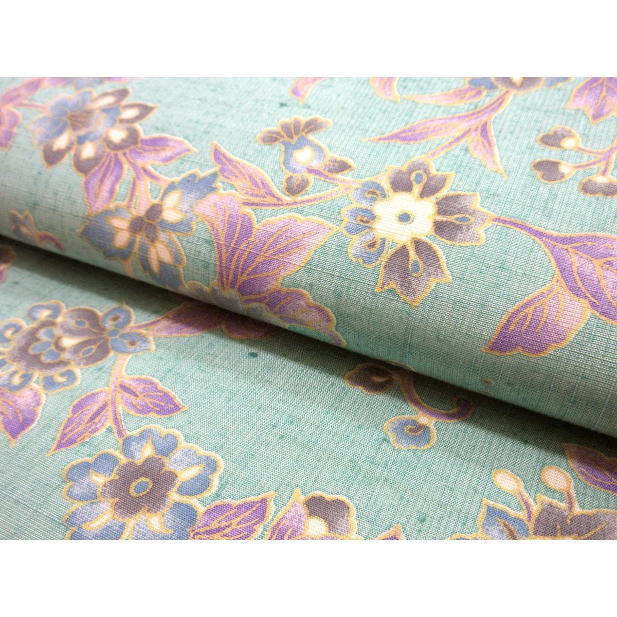 【未使用品】名古屋帯　ムガ　全通柄【岡重】