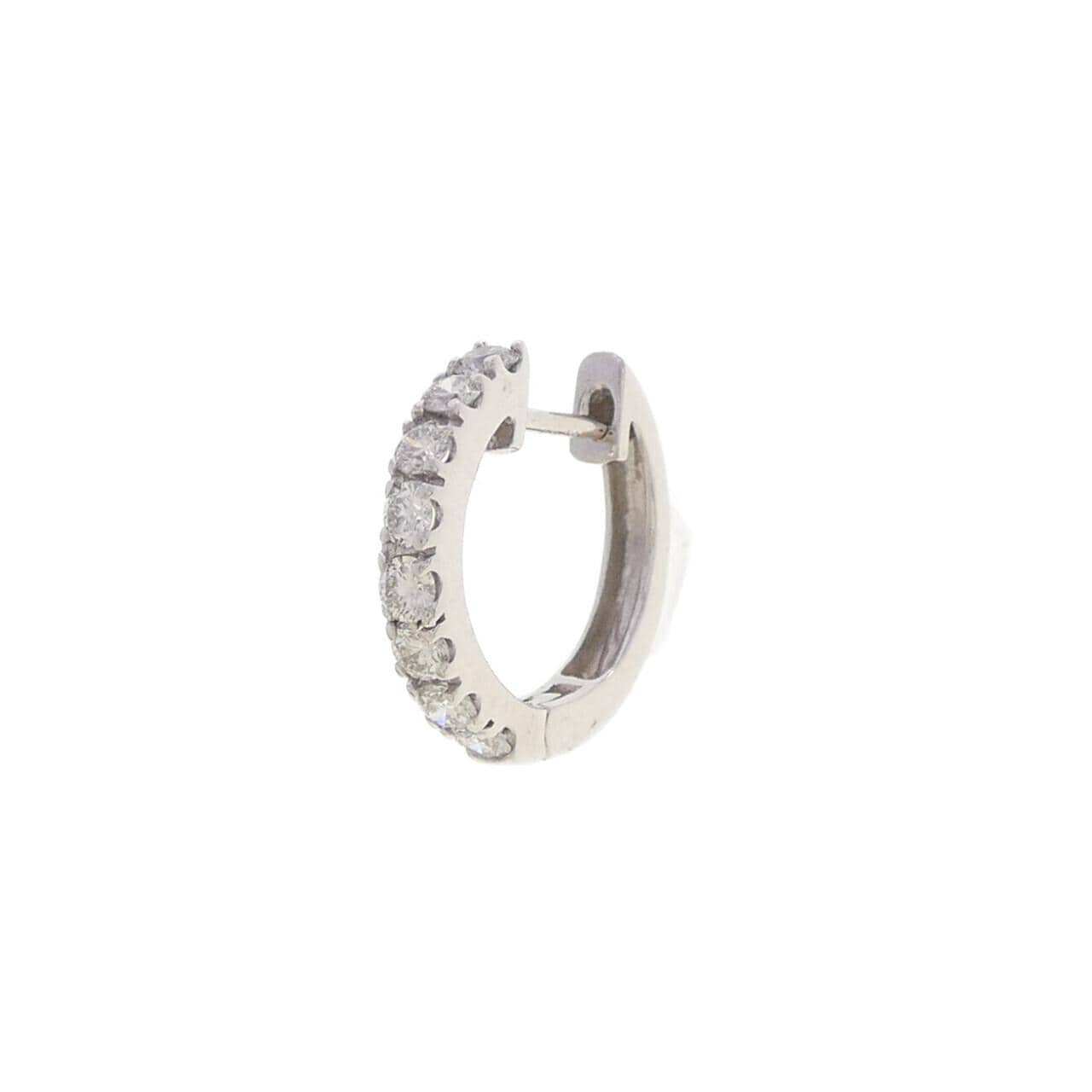 K18WG ダイヤモンド ピアス 0.25CT 片耳