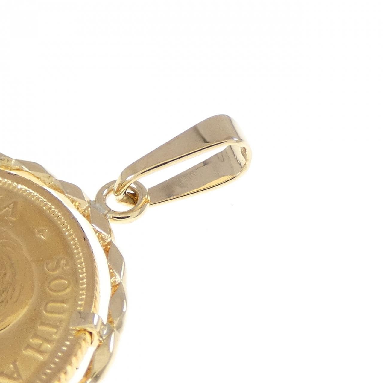 750YG(枠) コイン ペンダント