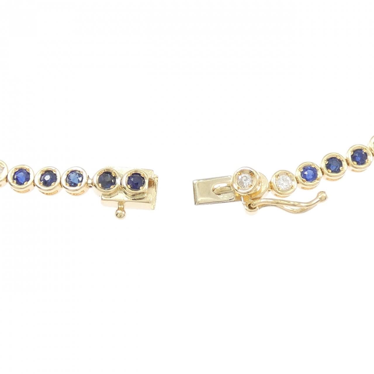 K18YG サファイヤ ブレスレット 1.56CT