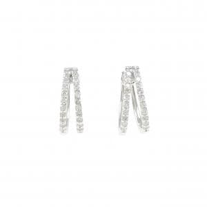 K18WG ダイヤモンド ピアス 0.26CT
