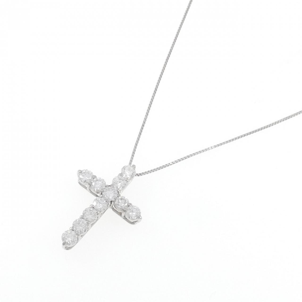 PT Cross Diamond Necklace 1.681CT