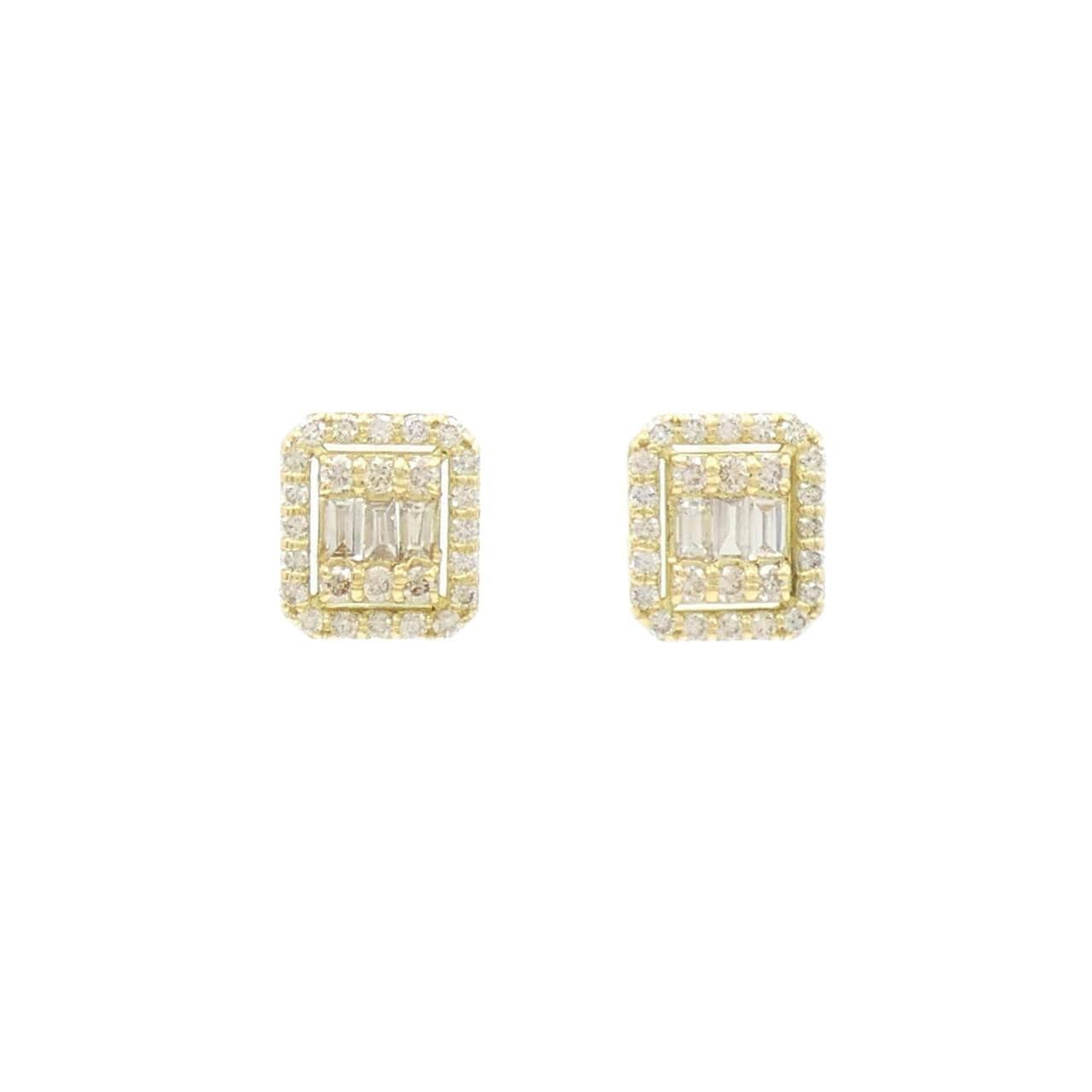 [新品] K18YG鑽石耳環 0.70CT