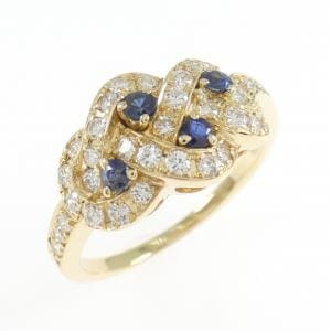 750YG サファイヤ リング