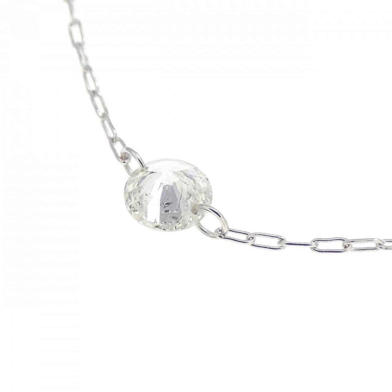 K18WG ダイヤモンド ネックレス 0.18CT