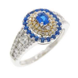 PT950/K18YG アウイナイト リング 0.20CT