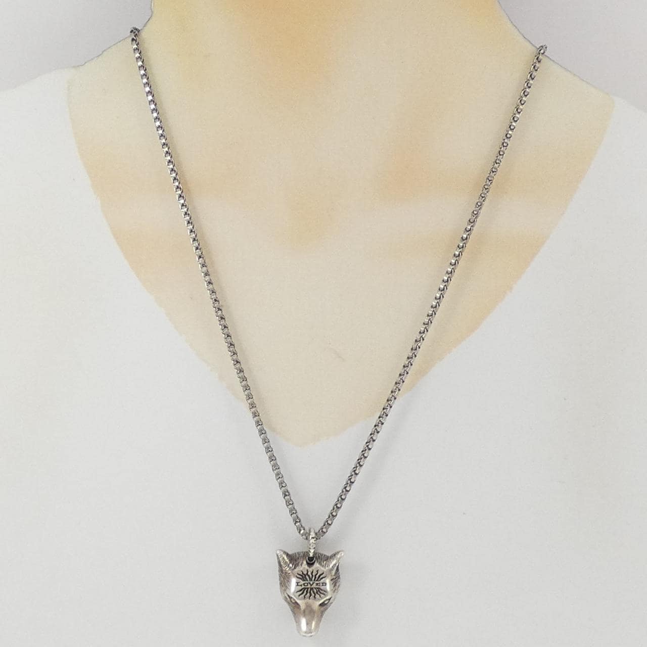 グッチ ウルフヘッド ネックレス
