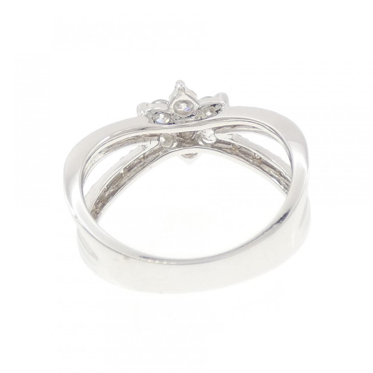 K14WG ダイヤモンド リング 0.63CT