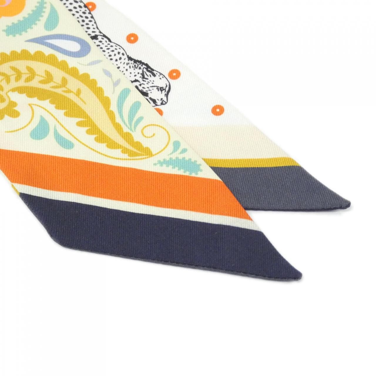 エルメス GUEPARDS BANDANA ツイリー 064179S スカーフ