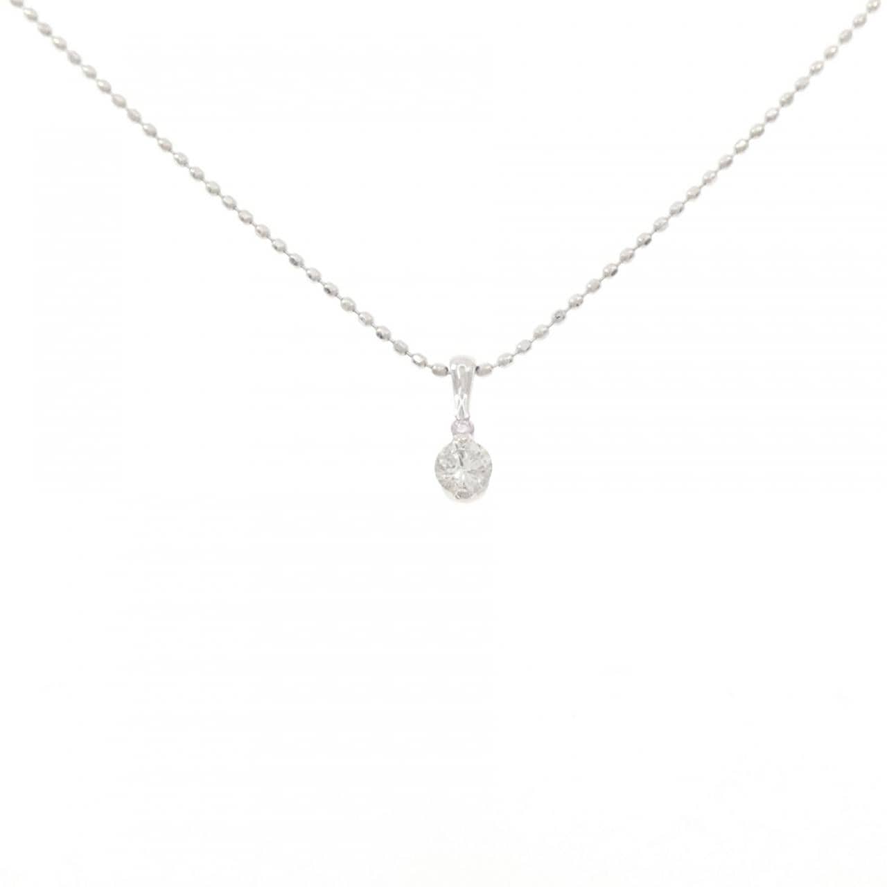 K18WG ダイヤモンド ネックレス 0.11CT