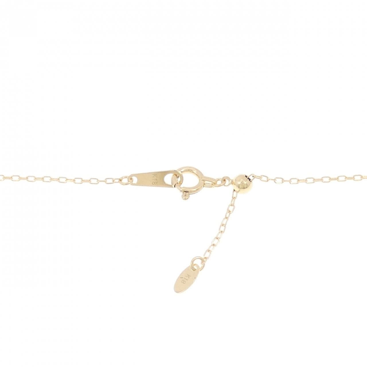 K18YG クロス ダイヤモンド ネックレス