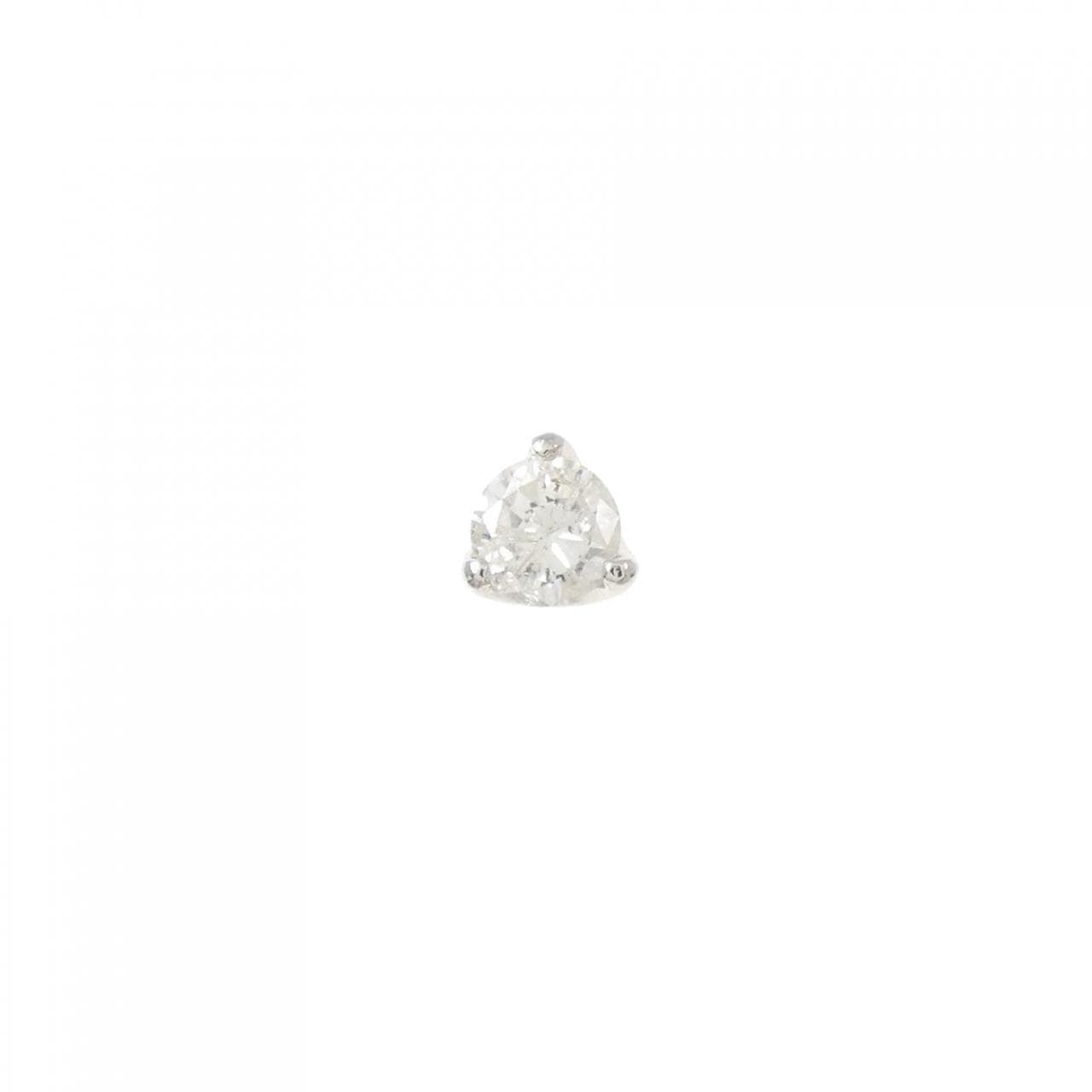 PT900 ダイヤモンド ピアス 0.15CT 片耳