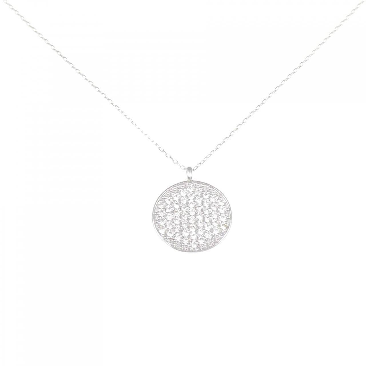 [BRAND NEW] K18WG Diamond necklace 0.30CT