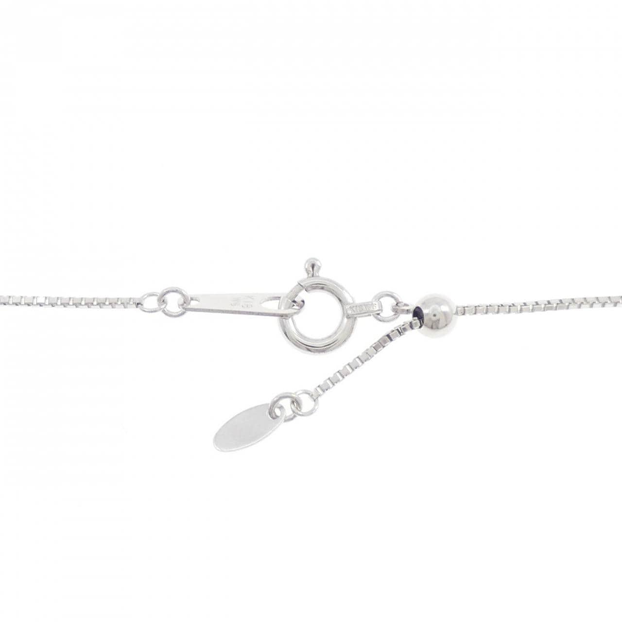 K18WG クロス ダイヤモンド ネックレス 0.60CT