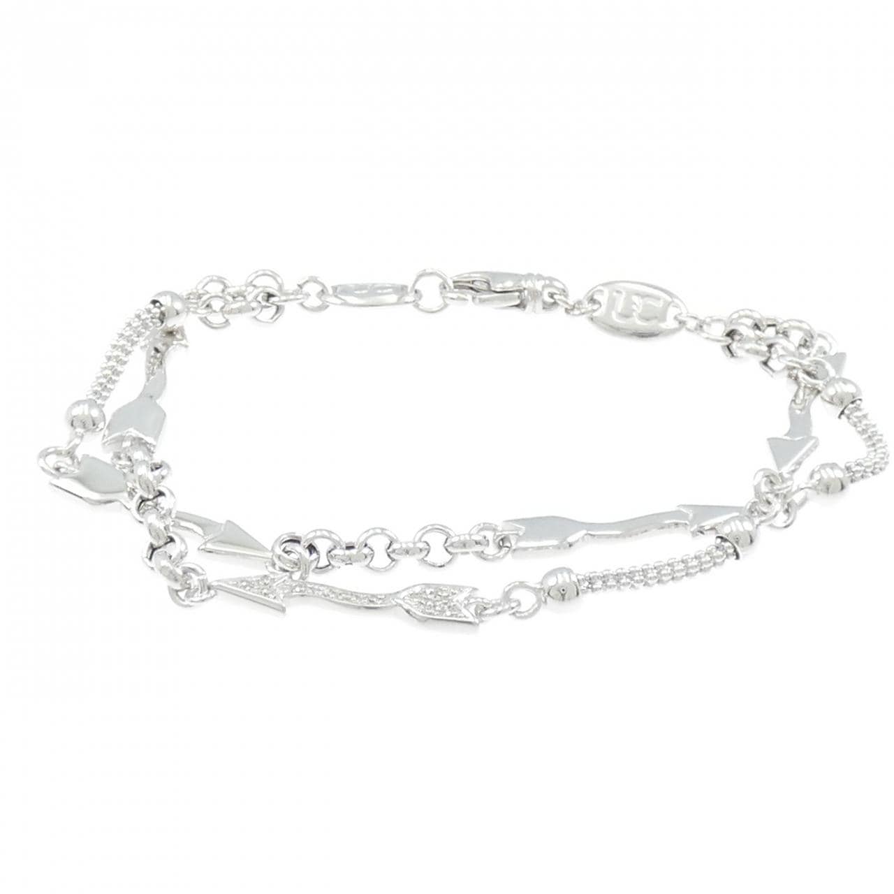 K18WG ダイヤモンド ブレスレット 0.37CT