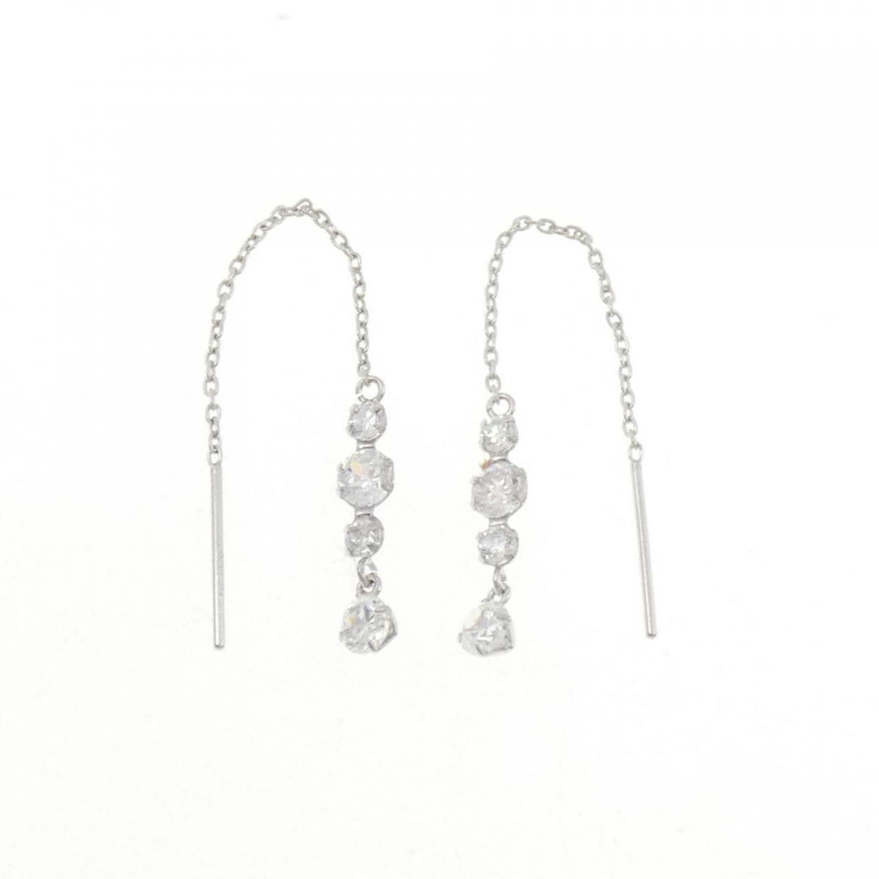 K10WG キュービック ピアス