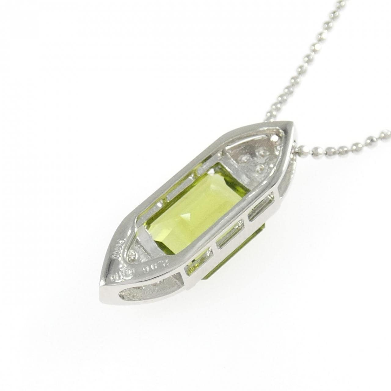 PT900/PT850 ペリドット ネックレス 2.96CT