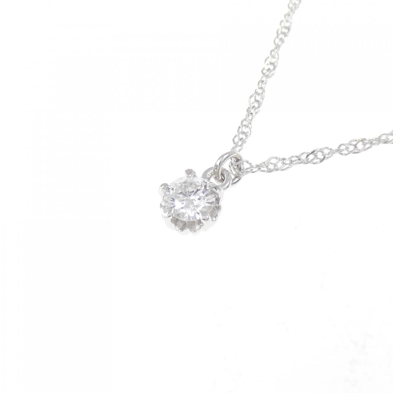 アガット ダイヤモンド ネックレス 0.1CT