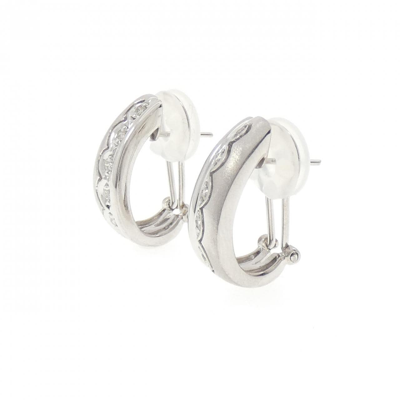 K18WG ダイヤモンド ピアス/イヤリング 0.2CT
