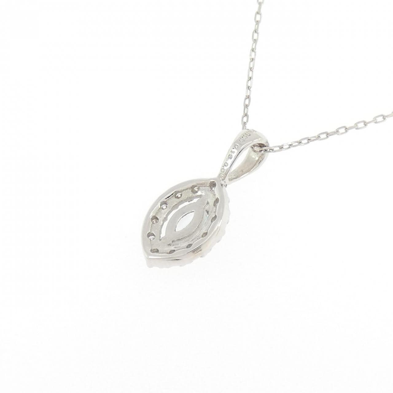 PT900/PT850 ブルートパーズ ネックレス 0.16CT