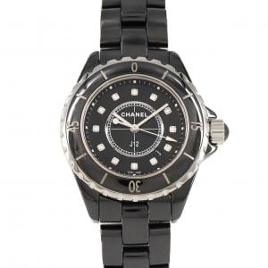 シャネル J12 33mmセラミック･12P H1625 セラミック クォーツ