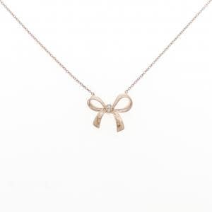 スタージュエリー リボン ダイヤモンド ネックレス 0.01CT