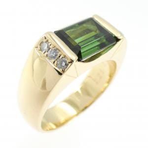 K18YG トルマリン リング 2.25CT