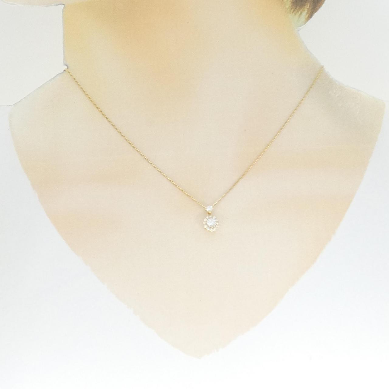 【新品】K18YG ダイヤモンド ネックレス 0.235CT F SI2 VG