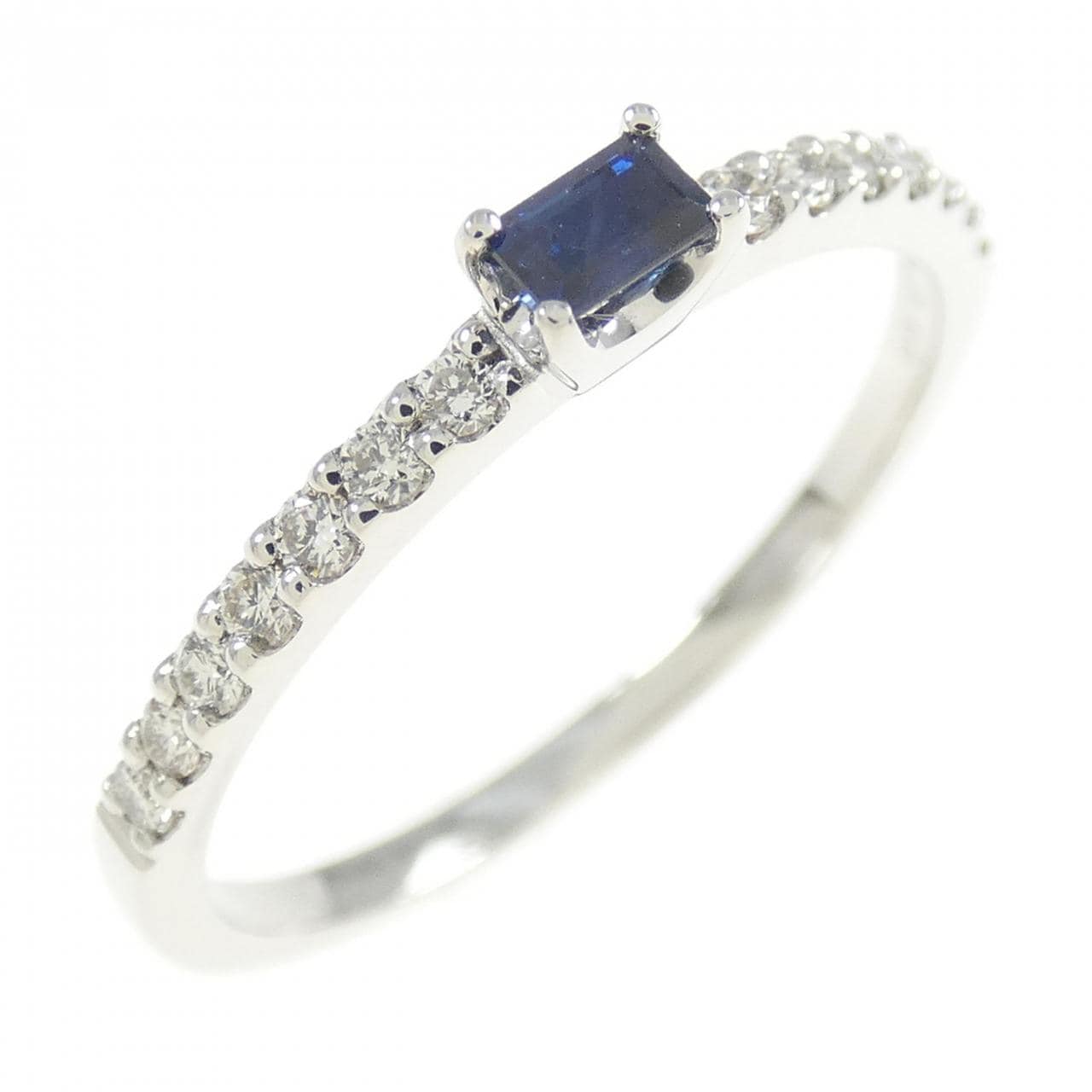 【新品】PT サファイヤ リング 0.10CT