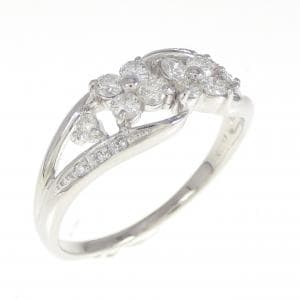 PT900 フラワー ダイヤモンド リング 0.51CT
