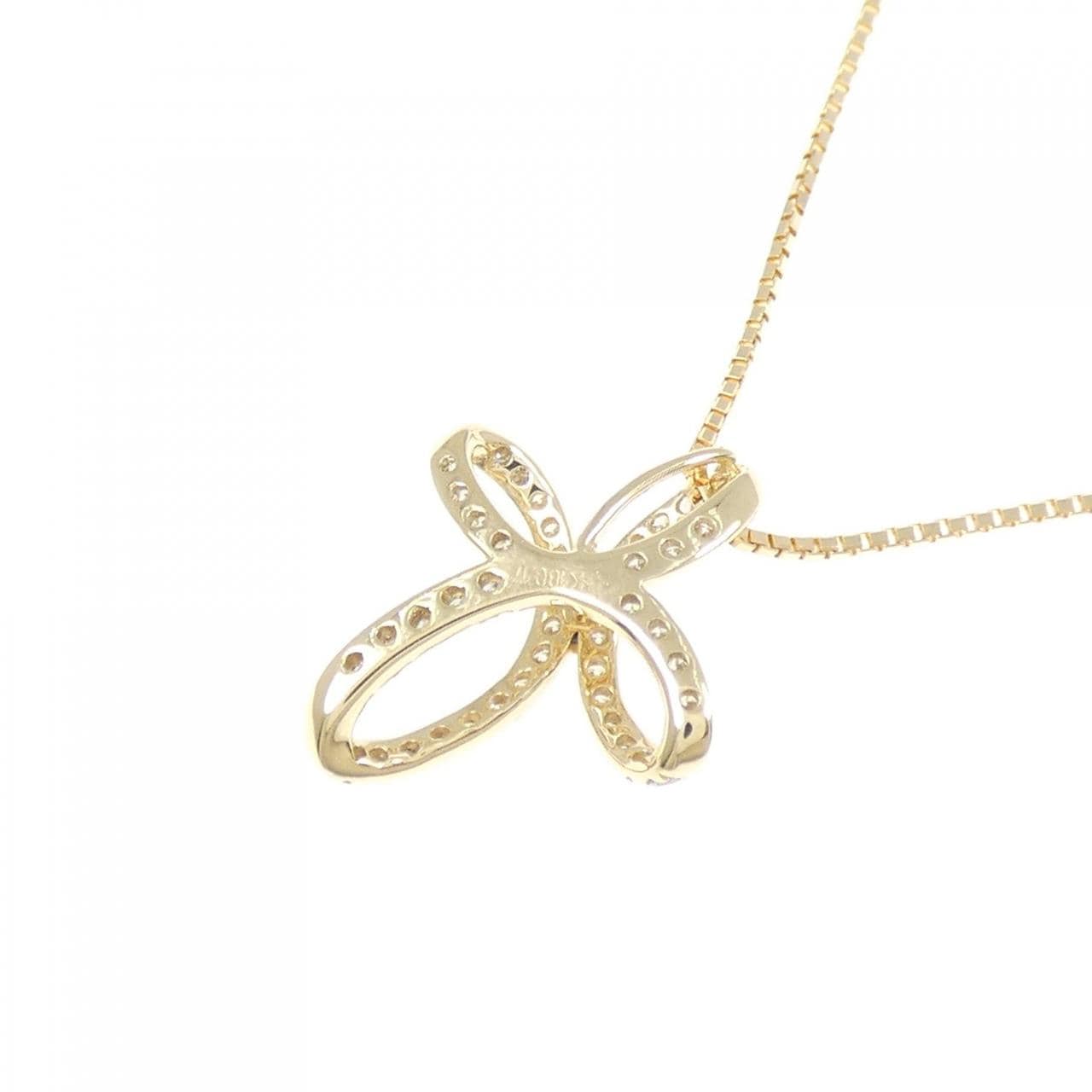 K18YG ダイヤモンド ネックレス 0.17CT