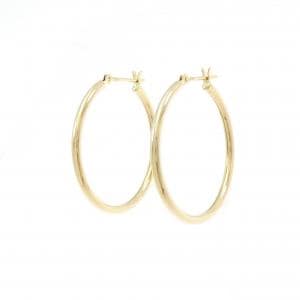 K18YG フープ ピアス