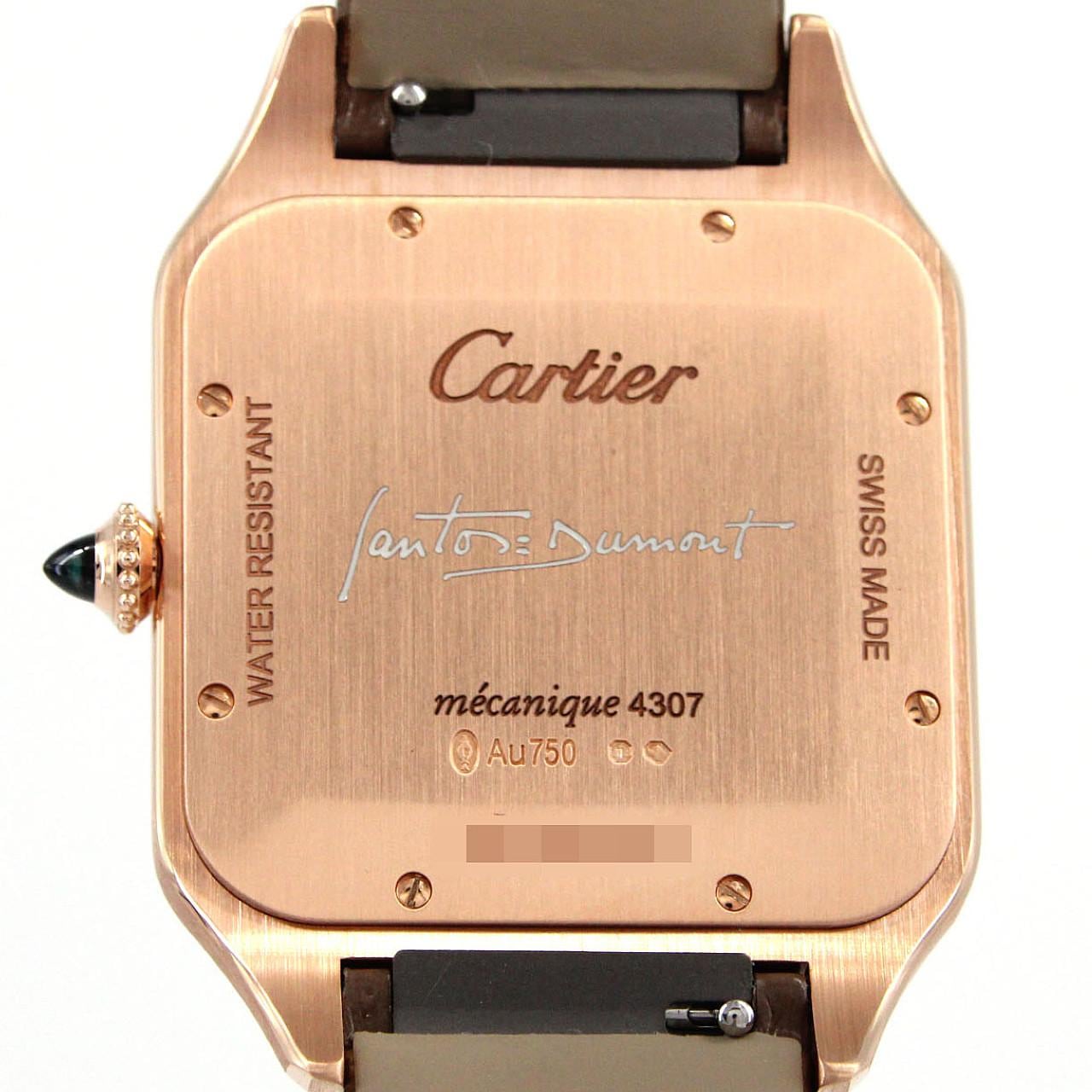 カルティエ サントスドゥモン XL PG WGSA0112 PG･RG 手巻