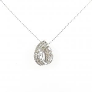 K18WG ダイヤモンド ネックレス 0.50CT