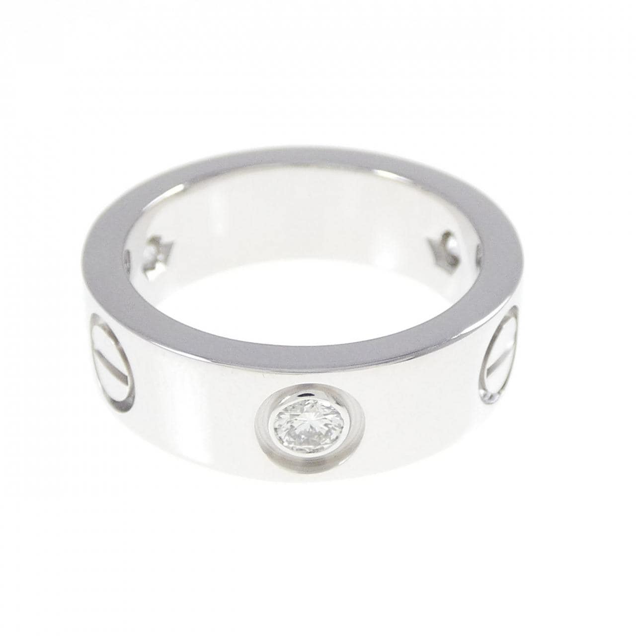 CARTIER LOVE half 鑽石指