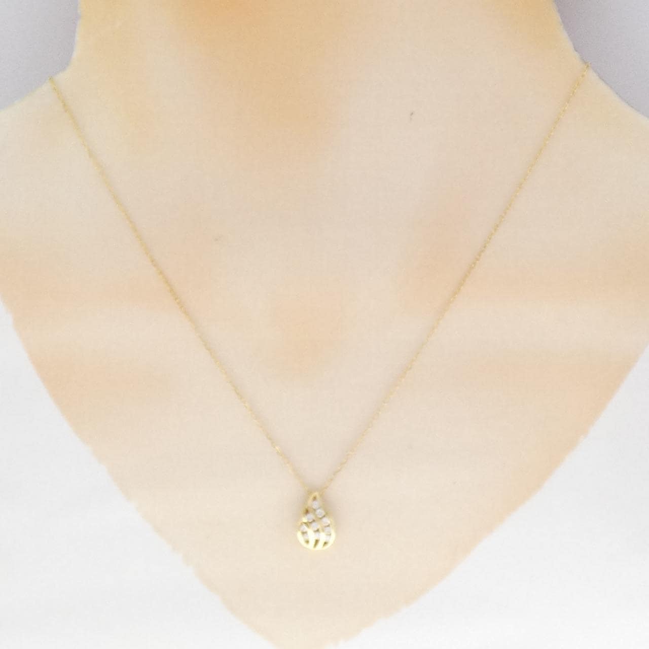 18KYG/K18YG ダイヤモンド ネックレス