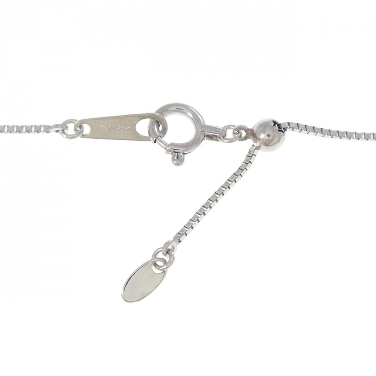 PT900/PT850 ダイヤモンド ネックレス 0.678CT F I1 オーバルカット