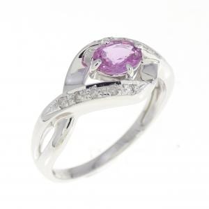 K10WG サファイヤ リング 0.38CT